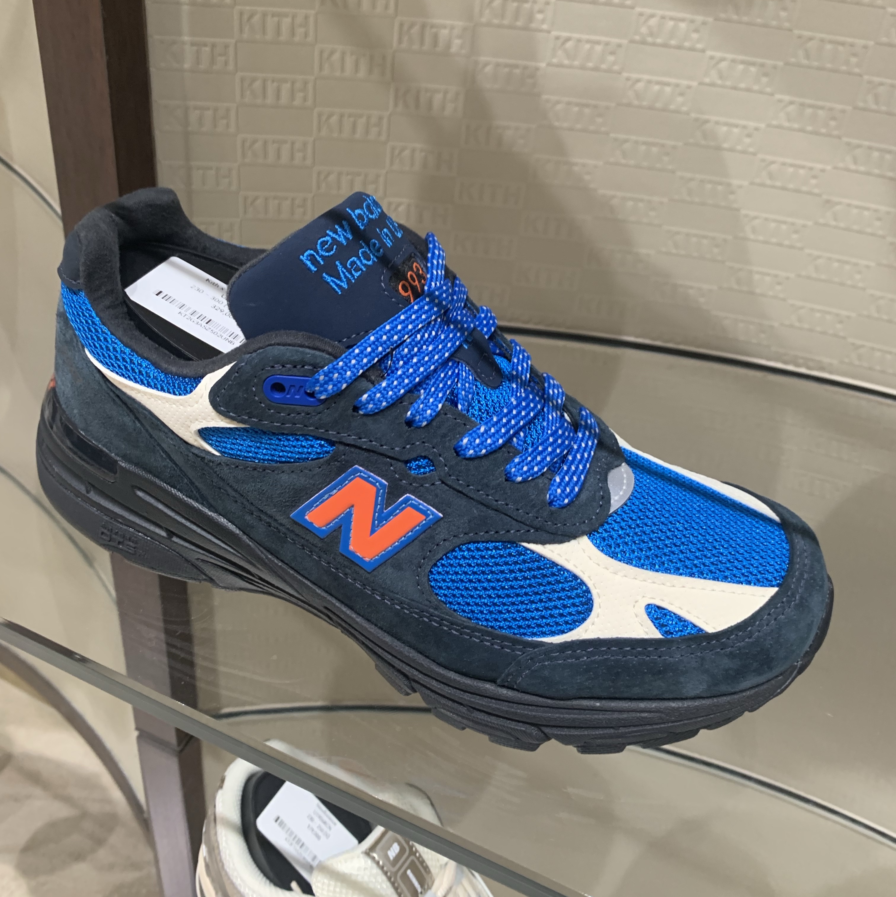 New Balance x Kith x Madison Square Garden 993 Made in USA Navy Princess Blue 착용 스타일