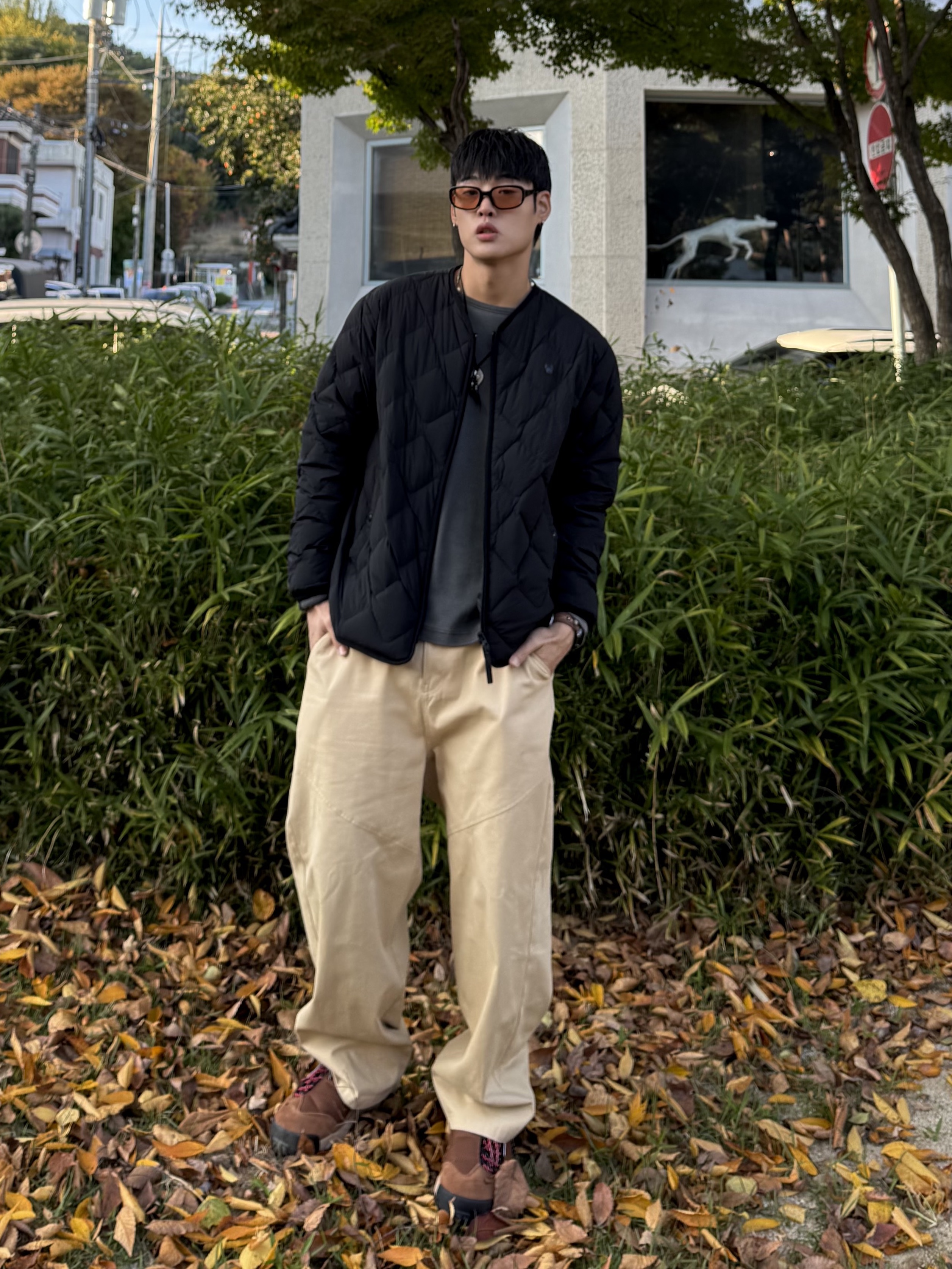 Nike x Sacai Magmascape SP Pecan 착용 스타일 - 2