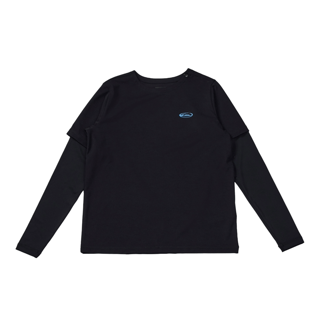 KF21BR062BLK QUIKSILVER Youth UPF 50+ Nature Magic Layered Long Sleeves Rashguard (KF21BR062BLK)