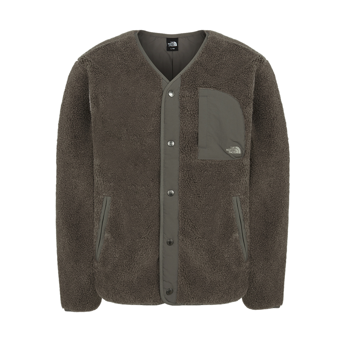 NJ4FR57B The North Face Teddy Fleece Cardigan Dark Beige - 25FW