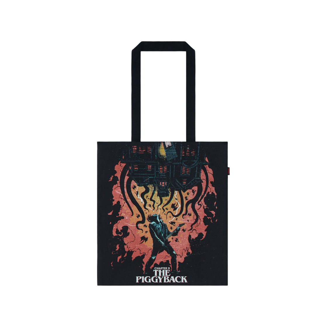 무신사 스탠다드 x 기묘한 이야기 더 피기백 숄더백 블랙(Musinsa Standard x Stranger Things The Piggyback Shoulder Bag Black)