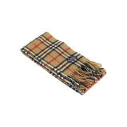Burberry Brown Check 100% Cashmere Scarf
