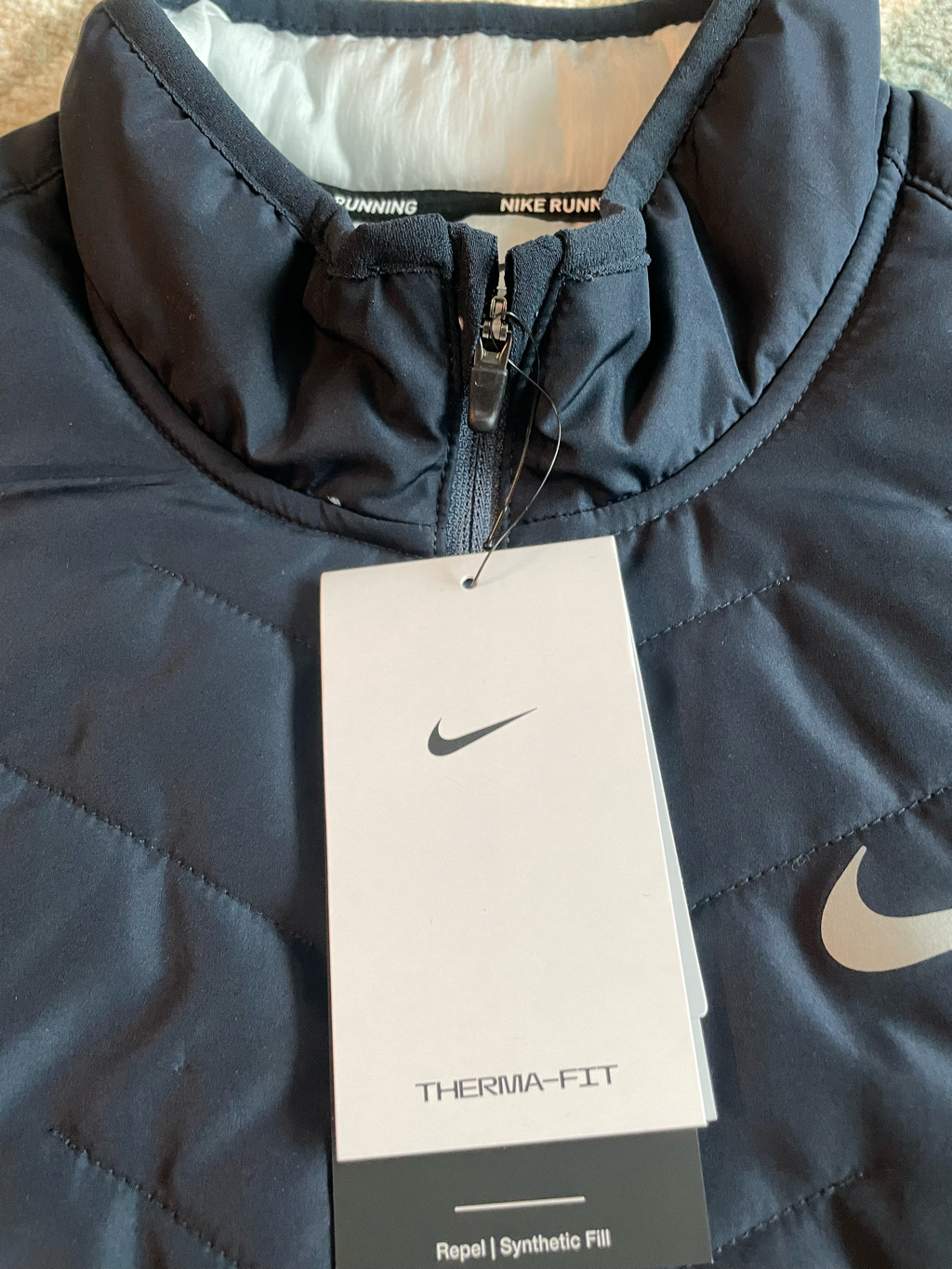 Nike Therma-Fit Repel Synthetic Fill Running Gilet Dark Obsidian Thunder Blue - Asia 착용 스타일 - 4