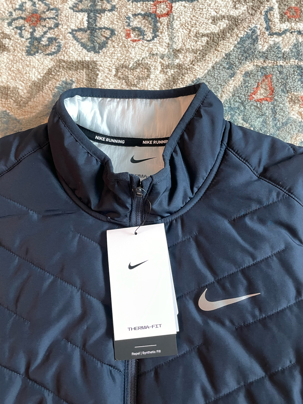 Nike Therma-Fit Repel Synthetic Fill Running Gilet Dark Obsidian Thunder Blue - Asia 착용 스타일 - 2