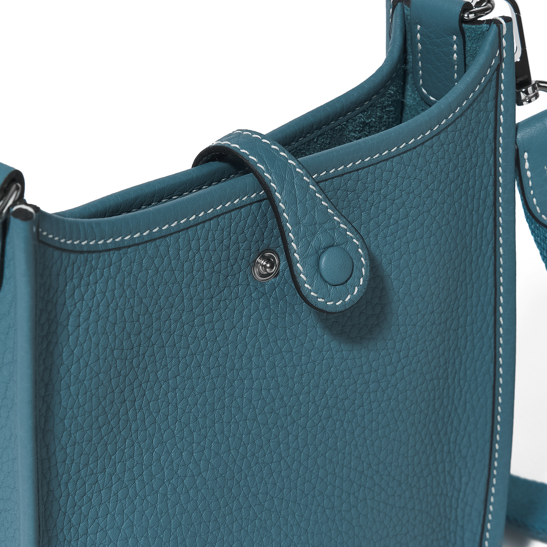 에르메스 에블린 16 아마존 백 클레망스 & 팔라듐 하드웨어 뉴 블루 진(Hermes Evelyne 16 Amazone Bag Clemence & Palladium New Bleu Jean) - 5