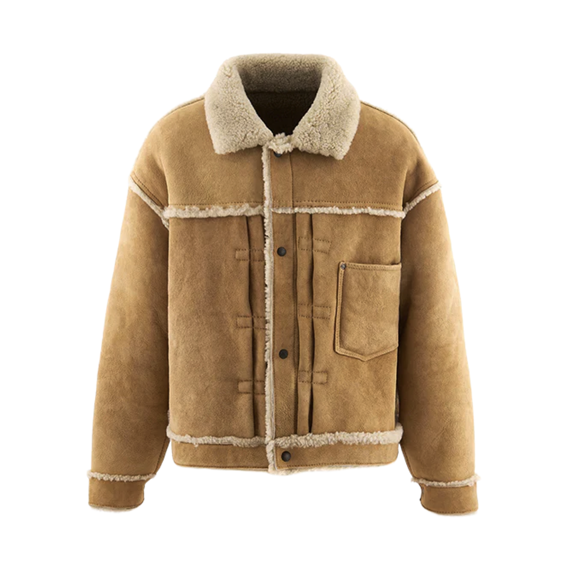 세인트 마이클 x 베르베르진 무통 자켓 무통 베이지 - 25AW(Saint Mxxxxxx x Berberjin Mouton Jacket Mouton Beige - 25AW)