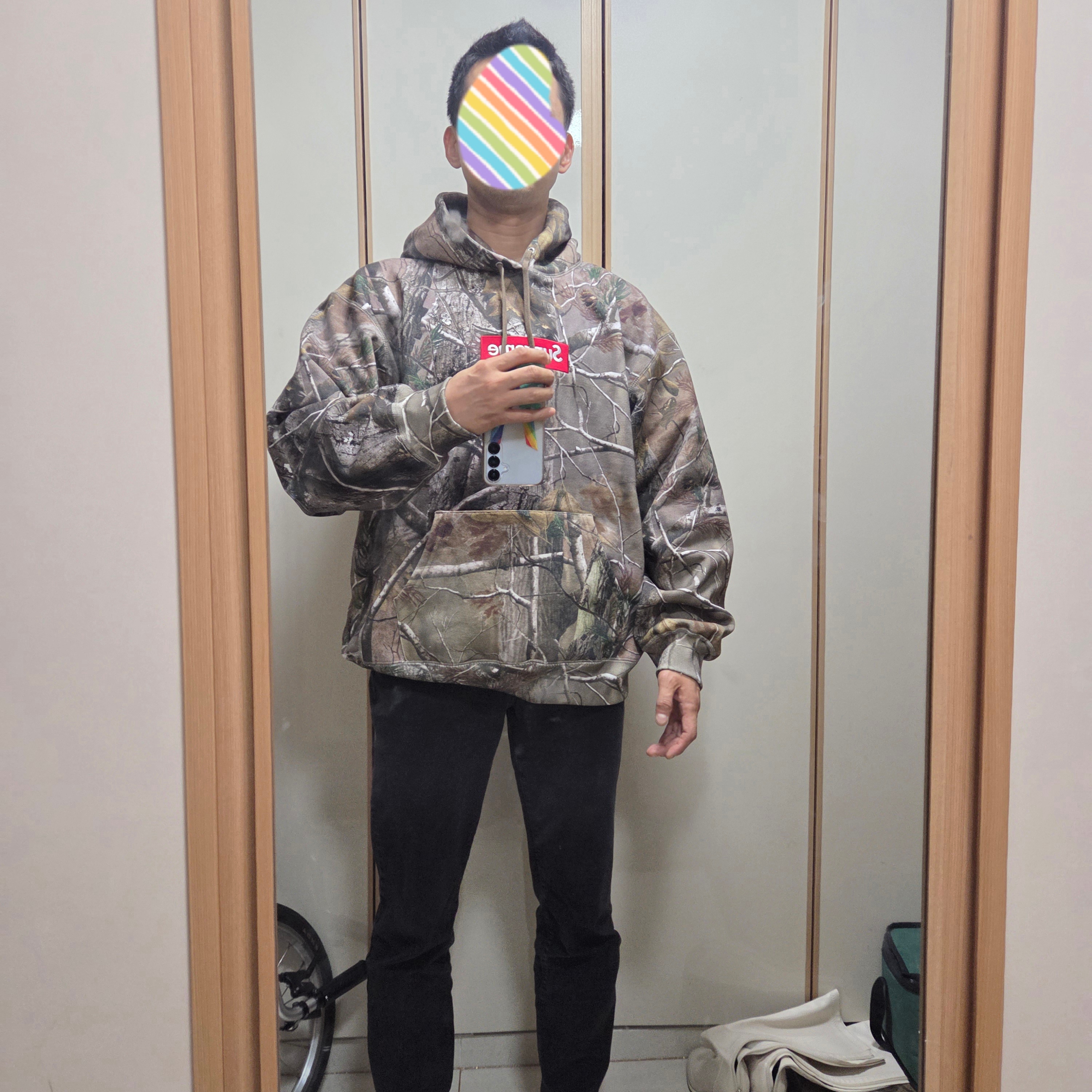 Supreme Box Logo Hooded Sweatshirt Realtree AP Camo - 25FW 착용 스타일 - 1