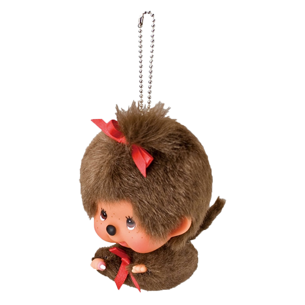 몬치치 플라이! 빅헤드 몬치치 키체인 걸(Monchhichi Fly! Big Head Monchhichi Girl K/C)
