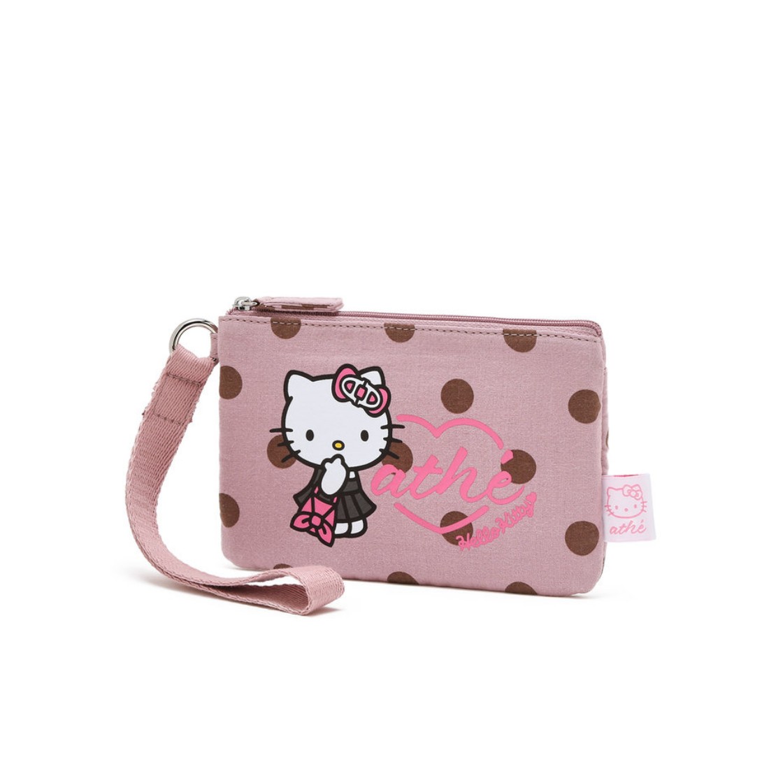 헬로 키티 x 아떼 도트 핑크 르봉 파우치_AAWA6E002P2(Hello Kitty x Athe Dot Pink Ruban Pouch) - 2