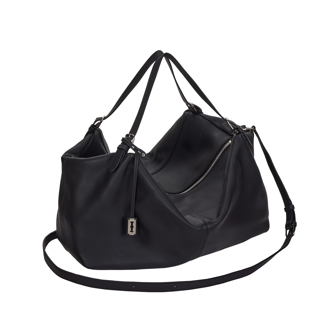 분크 원일레븐 퍼커 토트 라지 블랙(vunque One Eleven Pucker Tote L Black)