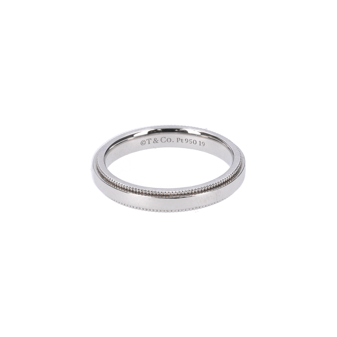 ITTR7K8LNVCC Tiffany & Co Together Milgrain Band Ring in Platinum