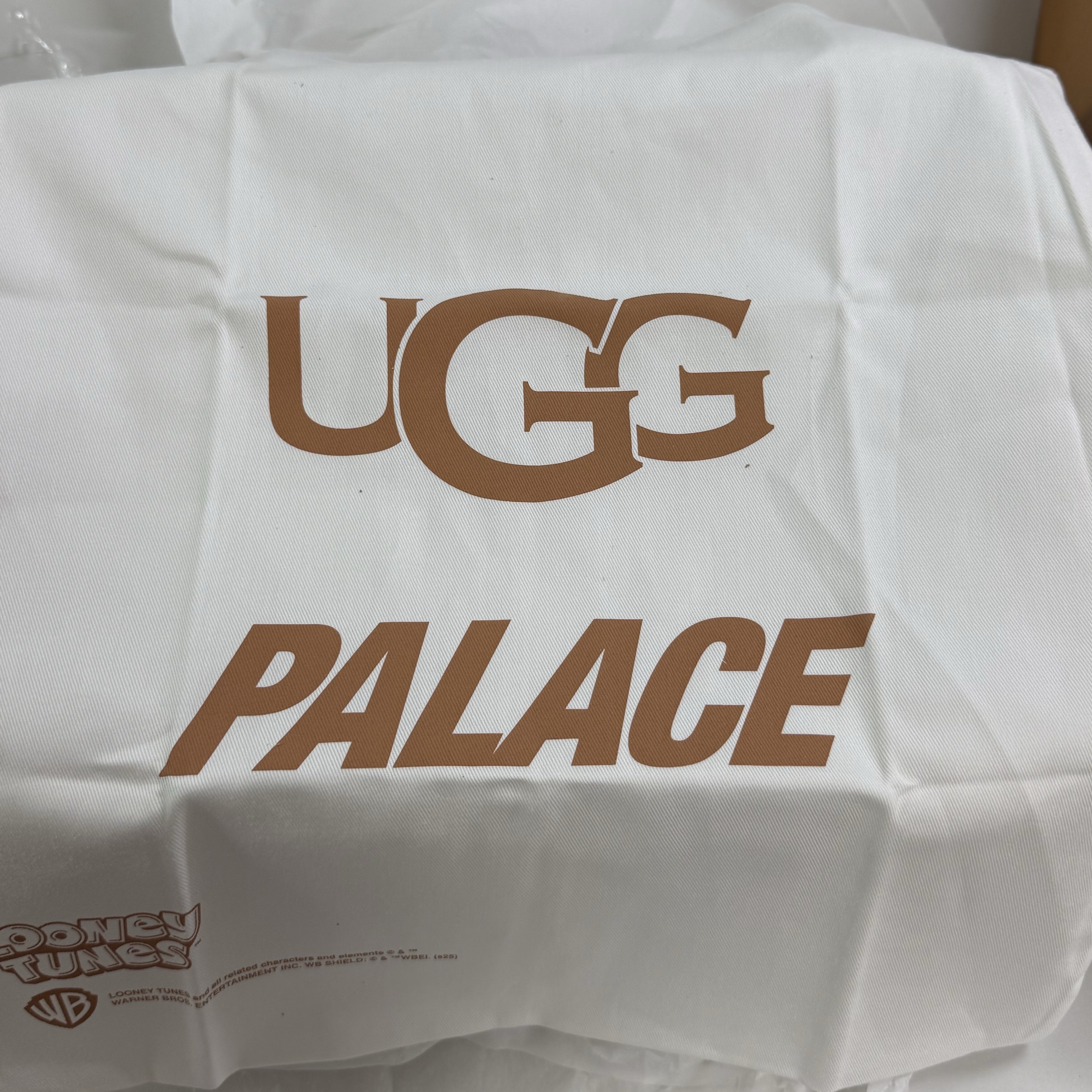 UGG x Palace x Looney Tunes Tasman Slipper Chestnut 착용 스타일 - 4
