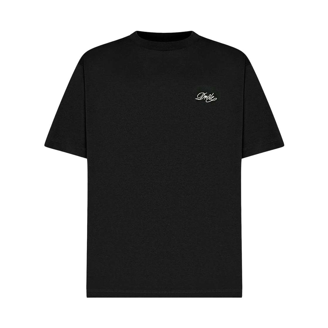 드롤 드 무슈 스몰 로고 티셔츠 블랙(Drole de Monsieur Small Logo T-Shirt Black)