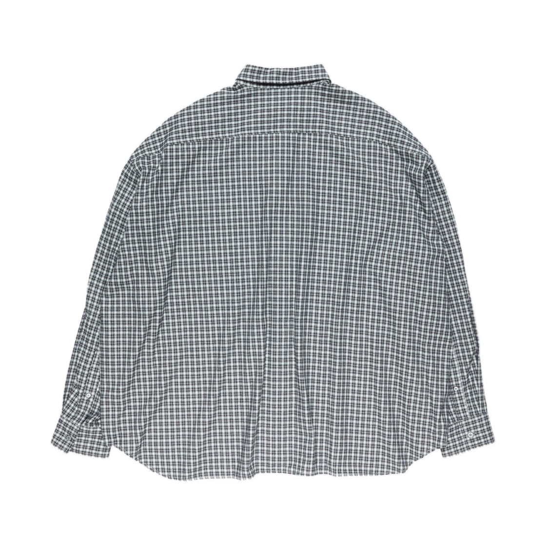 아크네 스튜디오 플란넬 버튼업 셔츠 블랙 화이트(Acne Studios Flannel Button-Up Shirt Black White) - 2
