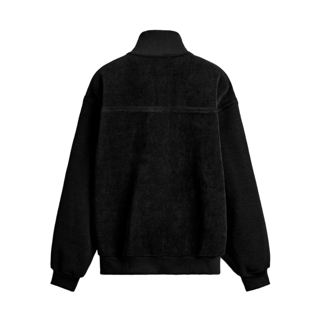자라 코듀로이 지퍼넥 스웨트셔츠 블랙(Zara Corduroy Zipper Neck Sweatshirt Black) - 2