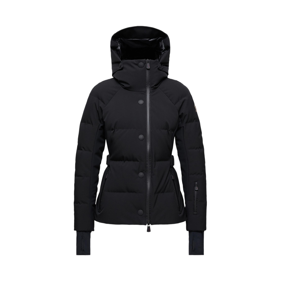 K2-098-1A00048-597S5-999 (W) Moncler Guyane Hooded Down Ski Jacket Black - 25FW