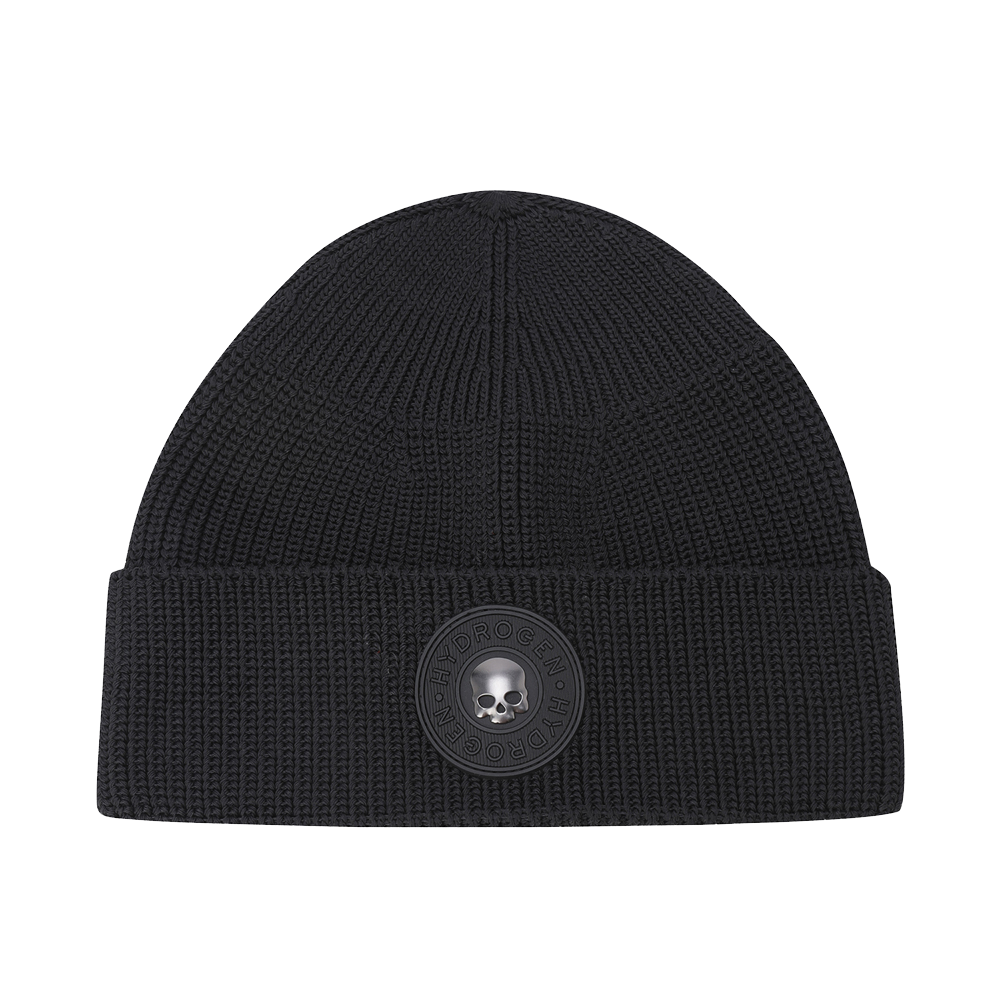 H31E4CP201 HYDROGEN SKULLPATCH BEANIE Black