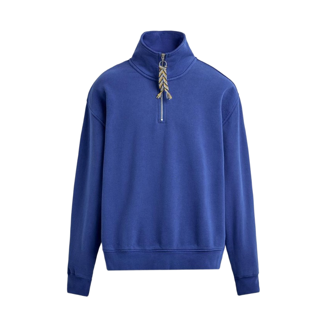 자라 x 아론 리바인 테이프 지퍼넥 스웨트셔츠 블루(Zara x Aaron Levine Taped Zipper Neck Sweatshirt Blue) - 1