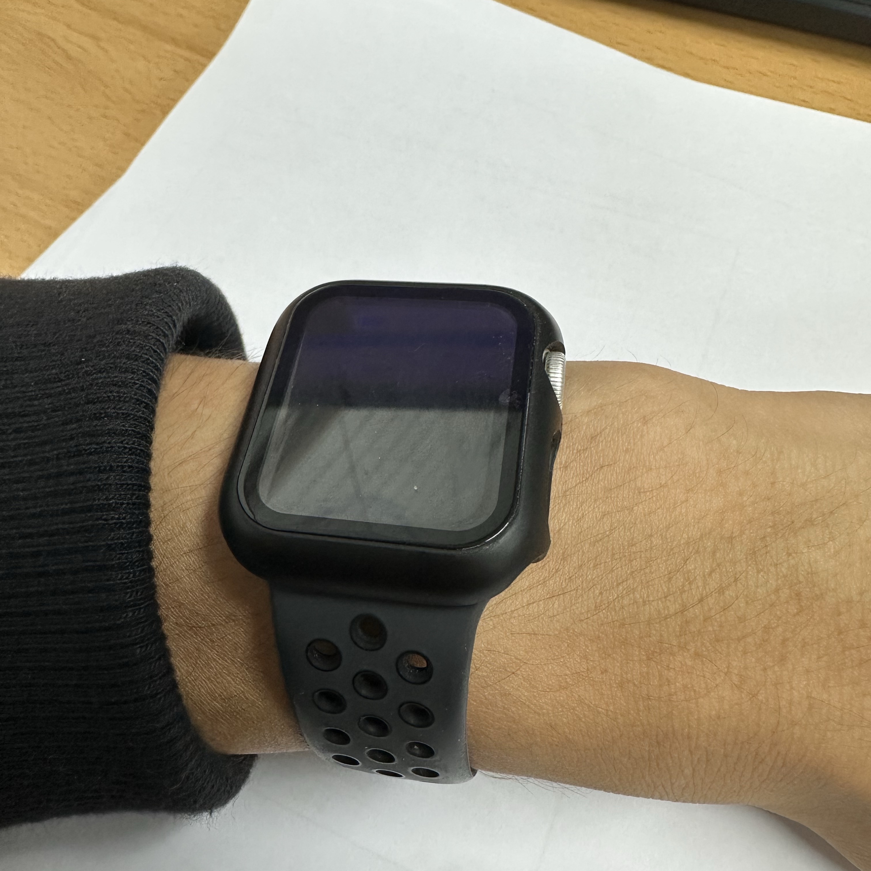Apple Watch SE 2024 40mm GPS Silver Aluminium Case with Sport Band S/M Denim (Korean Ver.) 착용 스타일