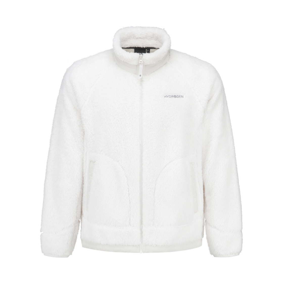 하이드로겐 유니 기본형 플리스 화이트(HYDROGEN Unisex Basic Fleece Jacket White)