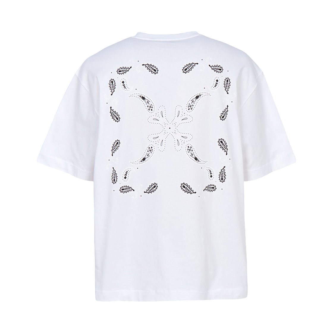 44MAA120G5J00O-0110 Off-White Bandana Arrow Skate Short Sleeve T-Shirt White