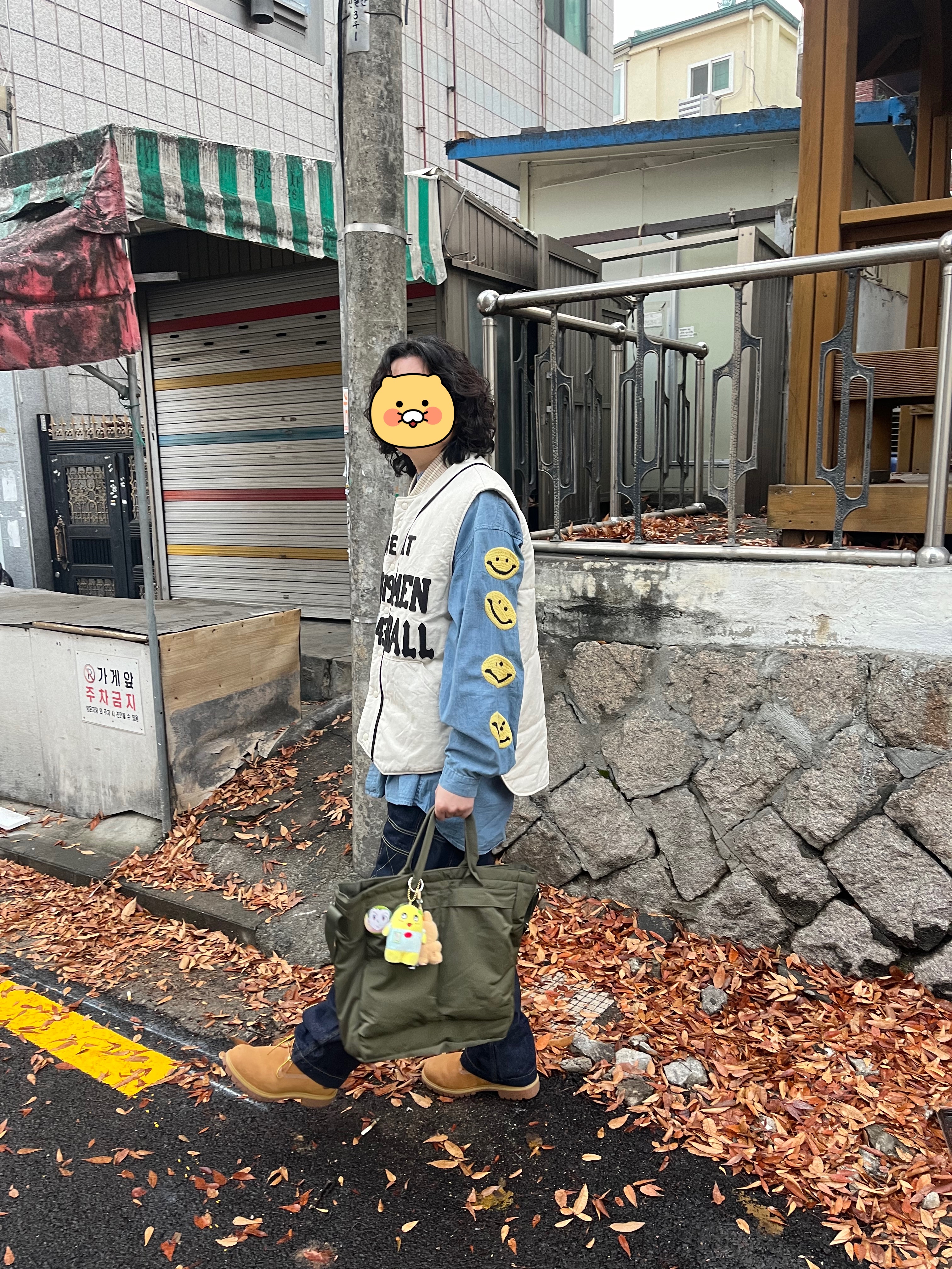 Kapital 11.5 oz. Denim Lumber Pants Indigo, Timberland Premium 6 inch Waterproof Boot Wheat Nubuck - Wide 착용 스타일 - 3