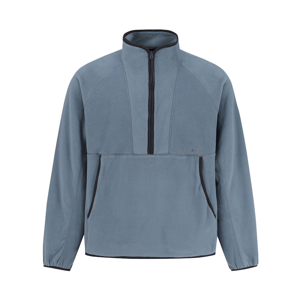 H31D4FT102 HYDROGEN Unisex Active Polartec Half-Zip Outer Blue