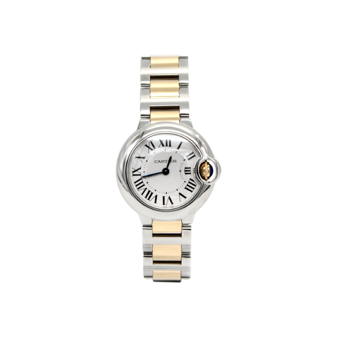 까르띠에 발롱블루 28mm 콤비 쿼츠 W6007Z3(Cartier Ballon Bleu 28mm Two-Tone Quartz Watch W6007Z3)