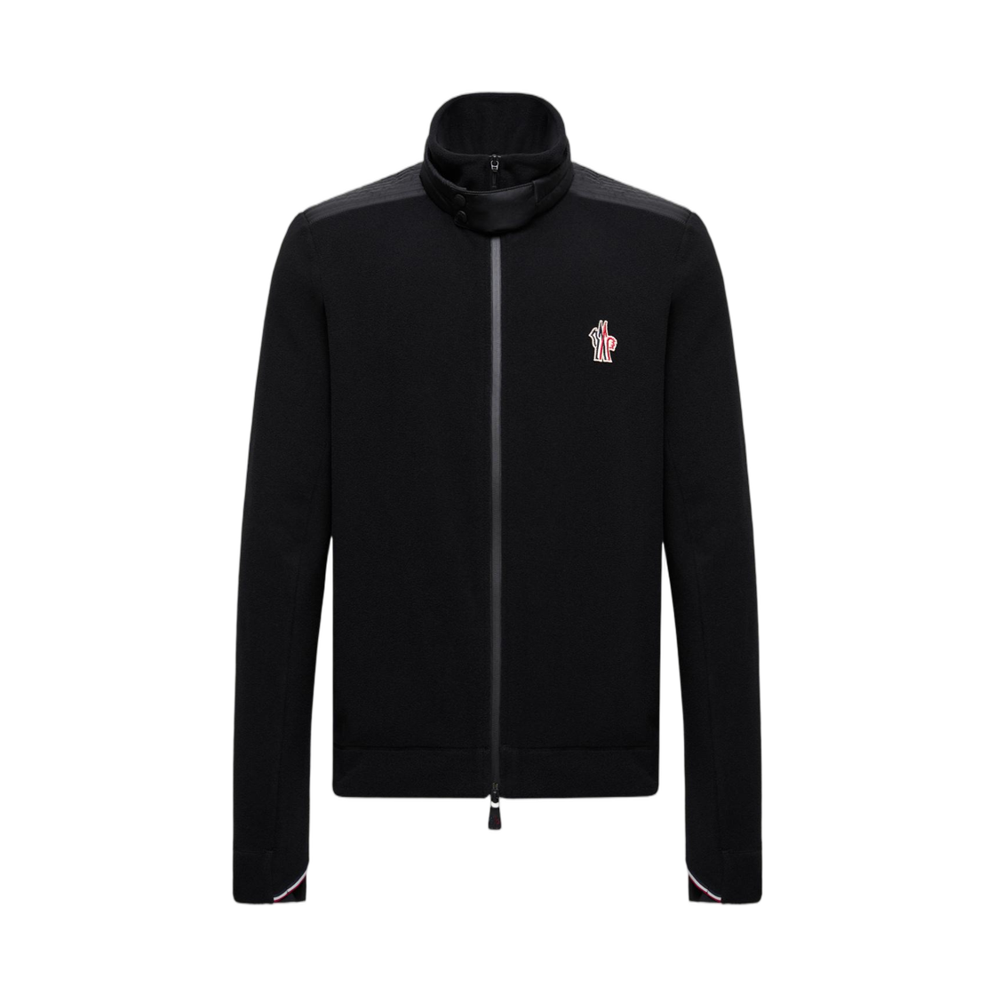 몽클레르 플리스 집업 스웨트셔츠 블랙 - 25FW(Moncler Fleece Zip-Up Sweatshirt Black - 25FW) - 1