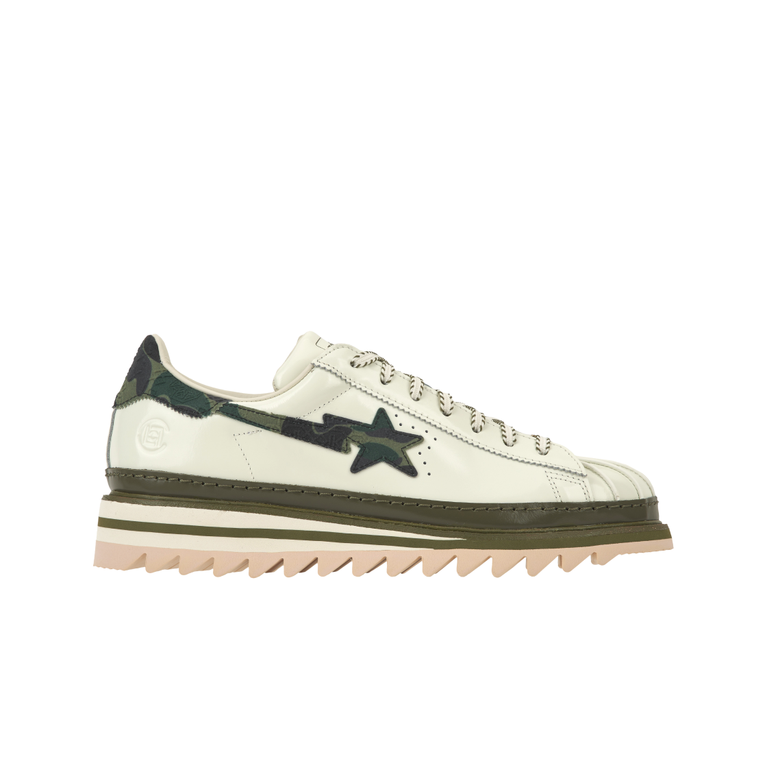 KJ1473 Adidas x BAPE x Edison Chen Clot Superstar Off White Branch