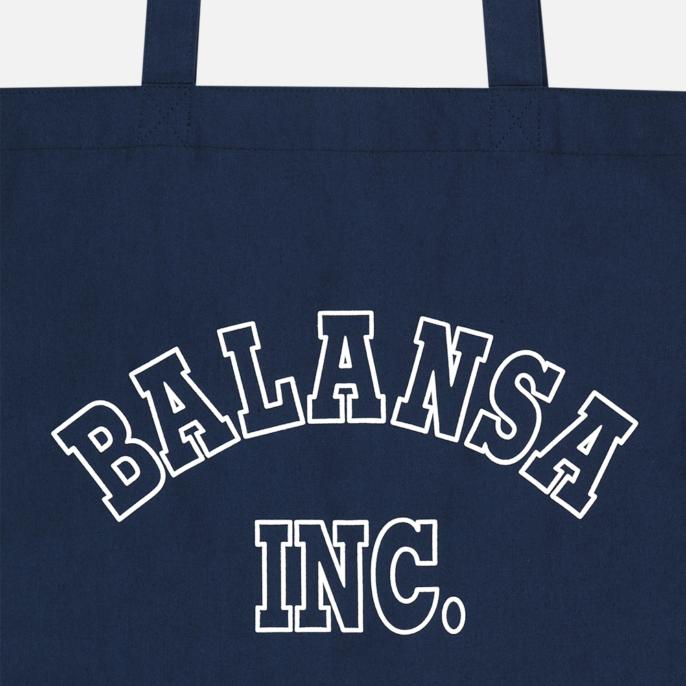 맨하탄 레코즈 x 발란사 라인 아치 에코백 - 네이비(Manhattan Records x Balansa Line Arch Eco Bag - Navy) - 4