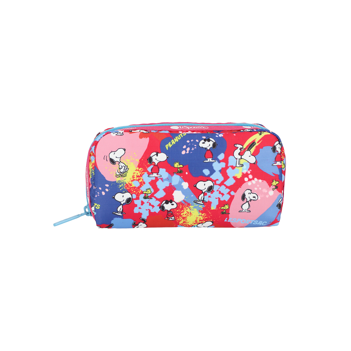 레스포색 피너츠 플레이타임 렉탱귤러 코스메틱 파우치(Lesportsac Peanuts Playtime Rectangular Cosmetic)