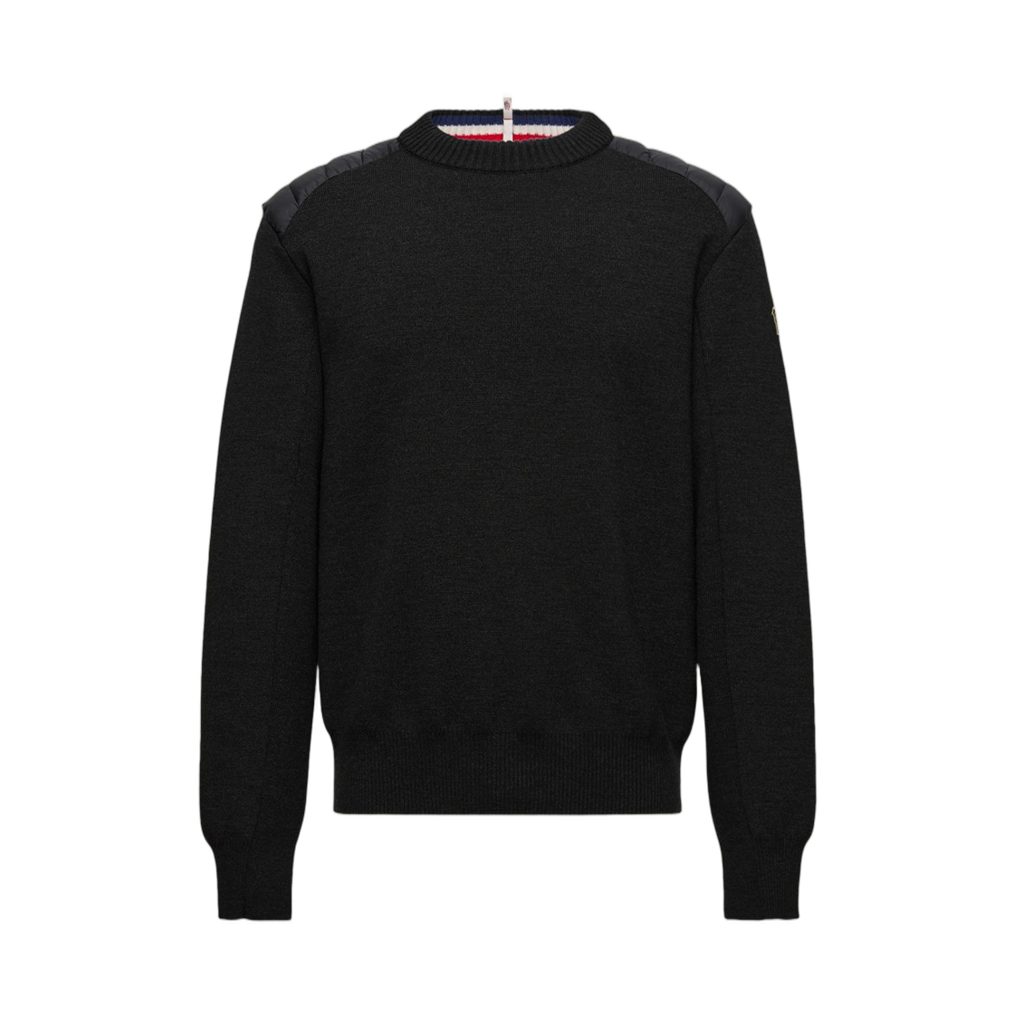 K2-097-9C00004-M1122-999 Moncler Wool Blend Down Sweater Black - 25FW