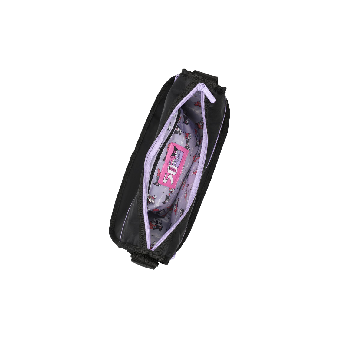 레스포색 마이멜로디 쿠로미 보우 클래식 호보백(Lesportsac My Melody Kuromi Bow Classic Hobo) - 4