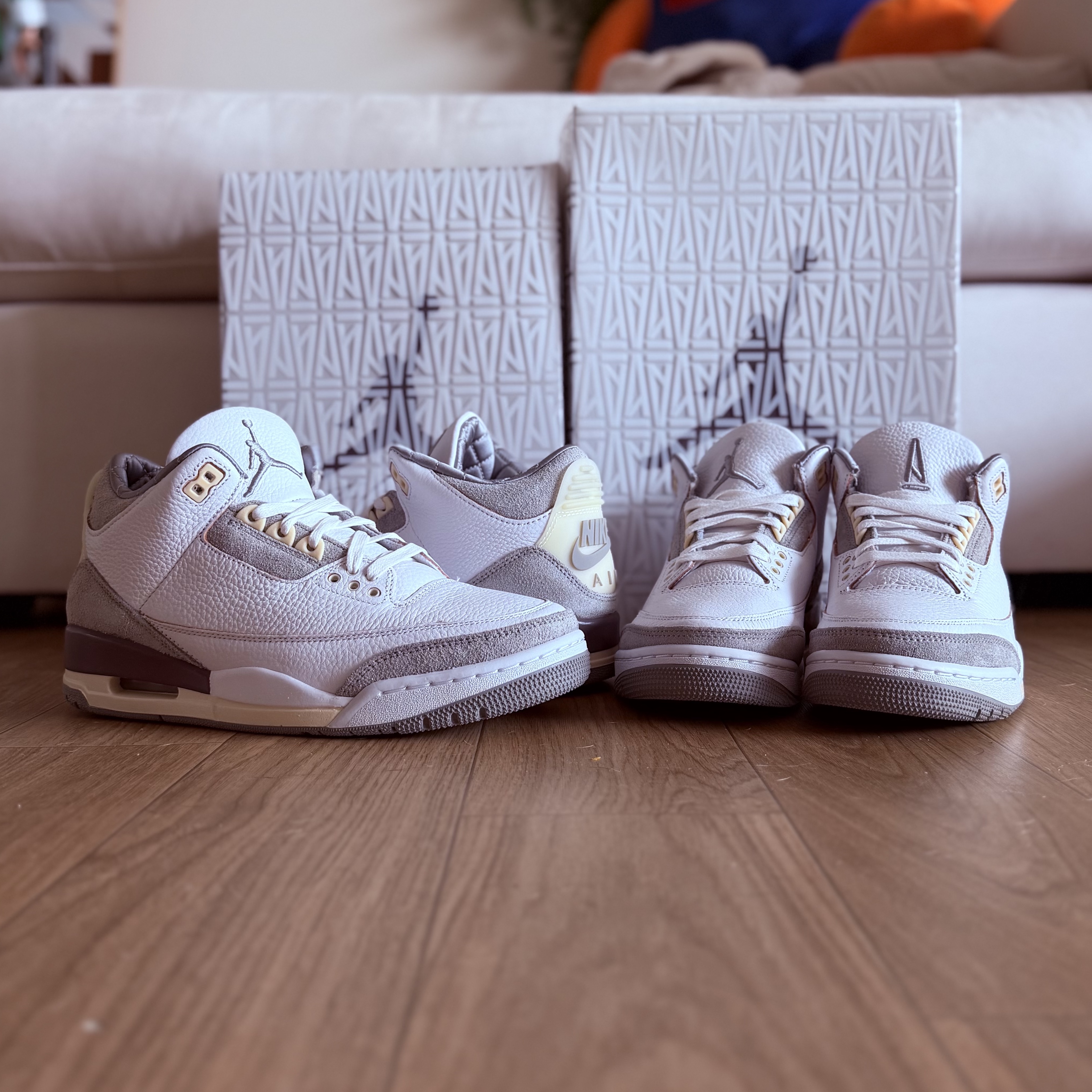 (W) Jordan 3 x A Ma Maniere Retro SP 착용 스타일 - 1