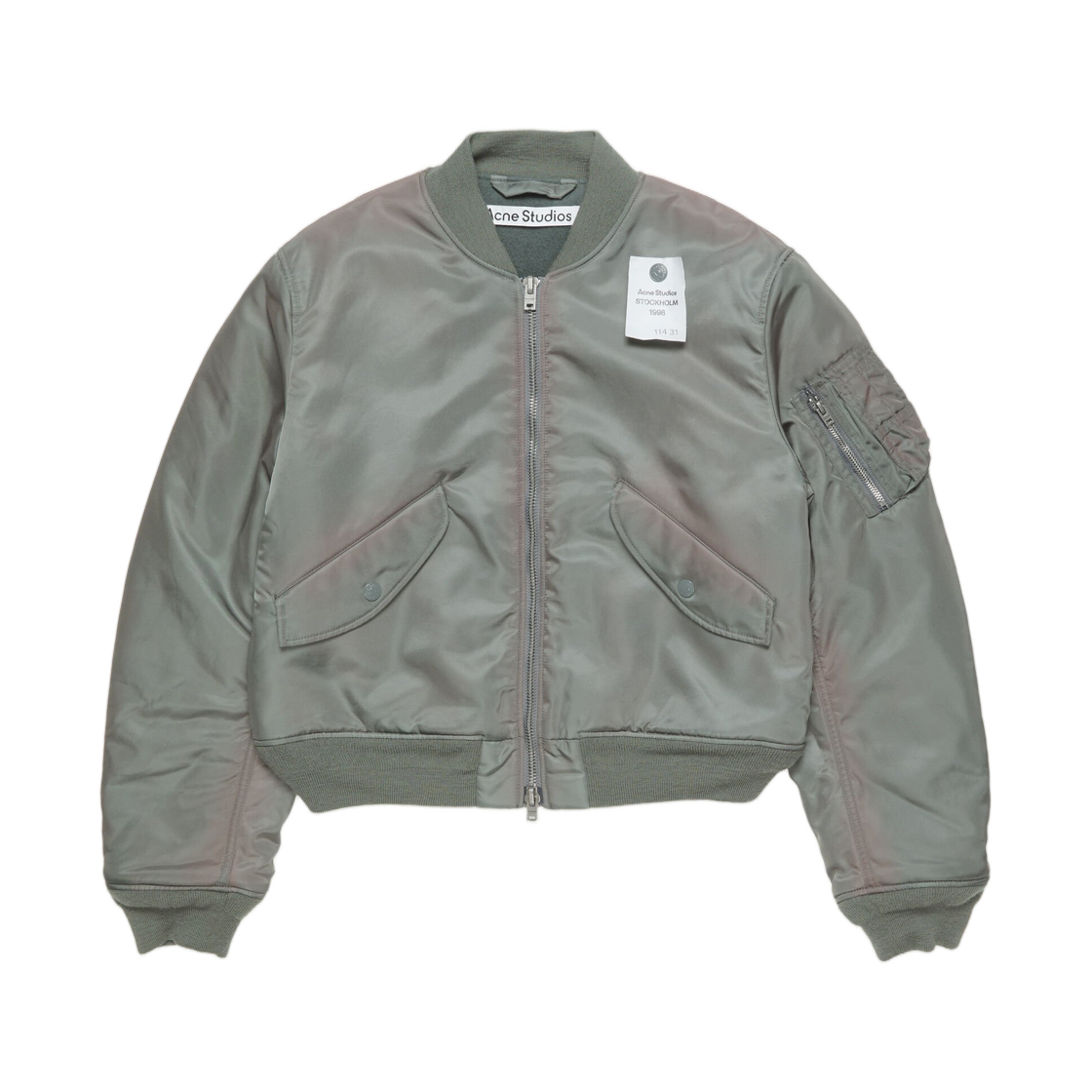 아크네 스튜디오 워시드 봄버 자켓 스톤 그레이(Acne Studios Washed Bomber Jacket Stone Grey)