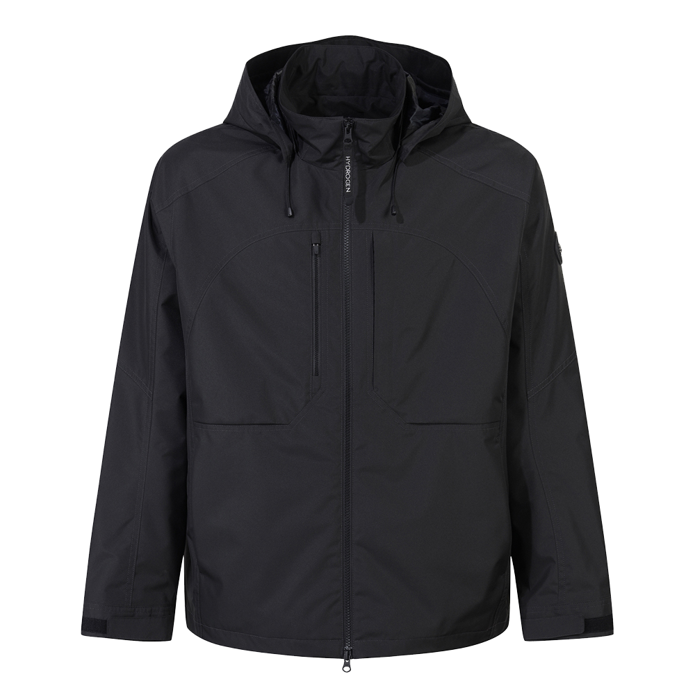 하이드로겐 남성 액티브 2L 방풍 자켓 블랙(HYDROGEN Men's Active 2L Windproof Jacket Black)