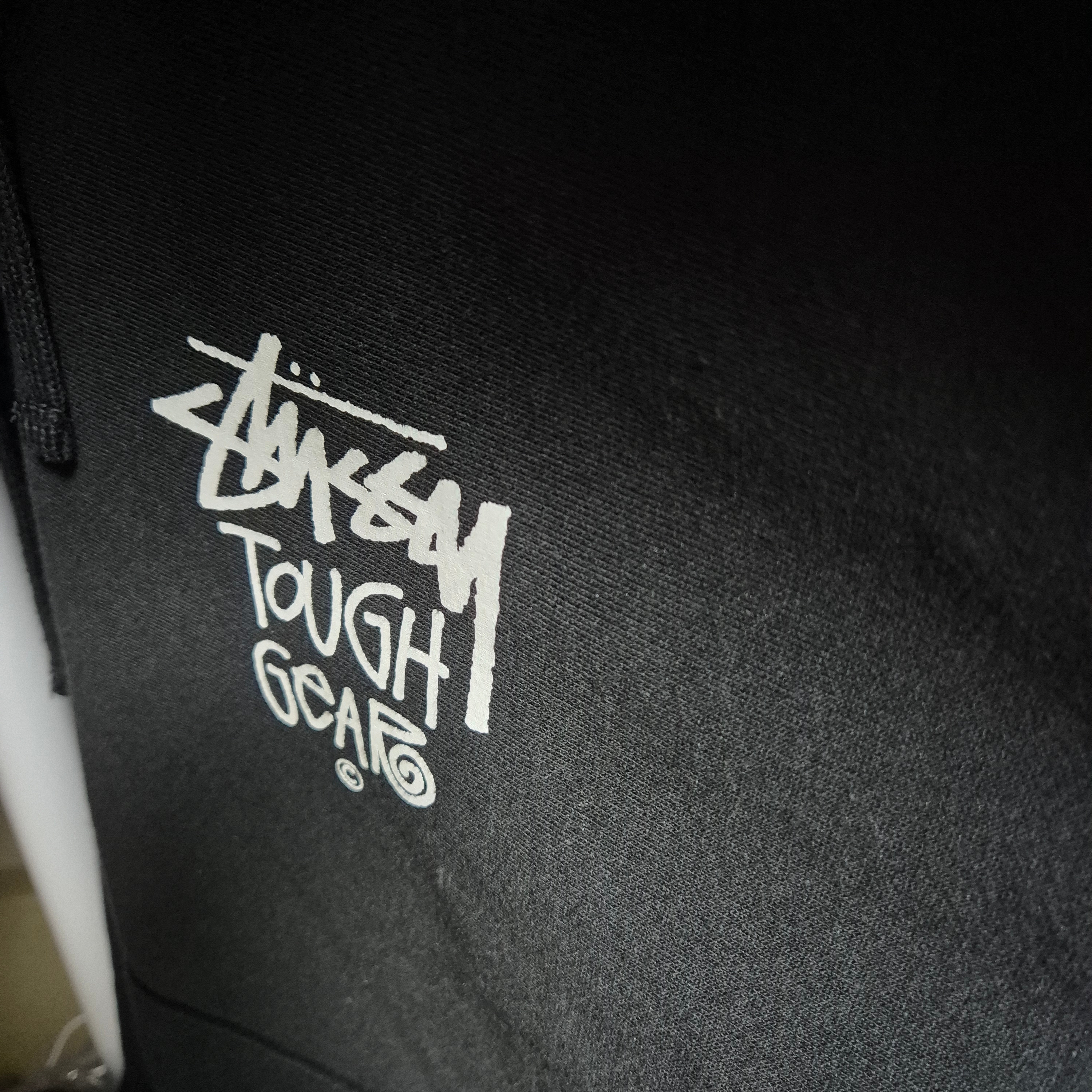 Stussy Tough Gear Hoodie Black 착용 스타일