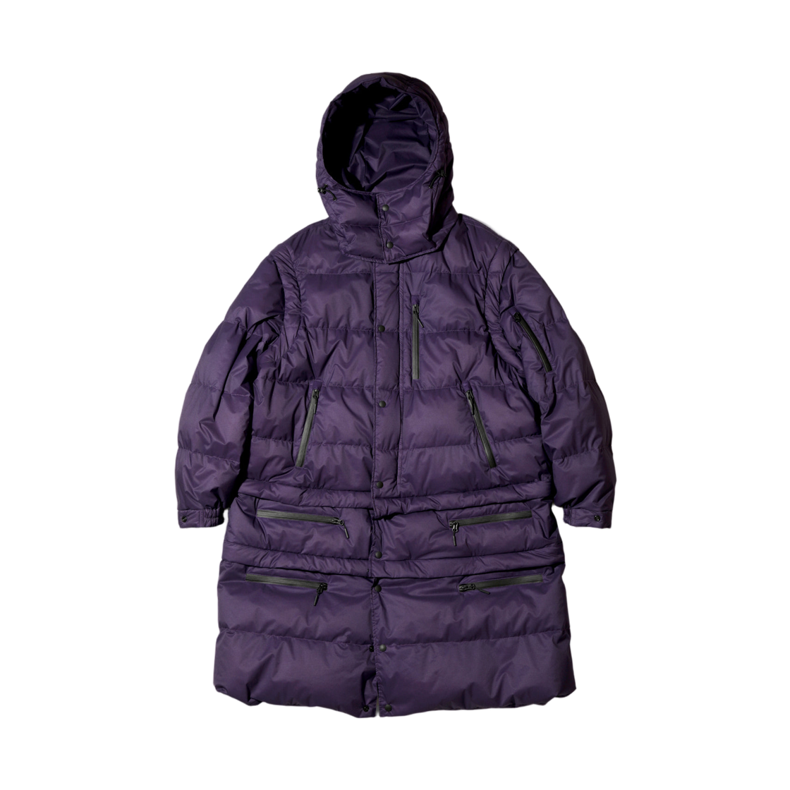 니들스 x 엔지니어드 가먼츠 x 난가 디테처블 다운 코트 퍼플(Needles x Engineered Garments x Nanga Detachable Down Coat Purple)