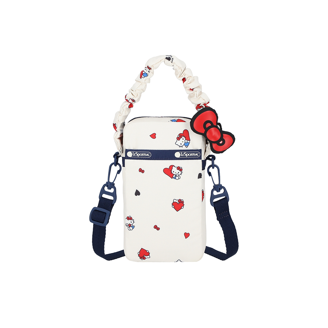 레스포색 헬로키티 하트 투 하트 미니 폰 크로스바디백([KREAM 단독] Lesportsac Hello Kitty Heart To Heart Gh Mini Phone Crossbody)