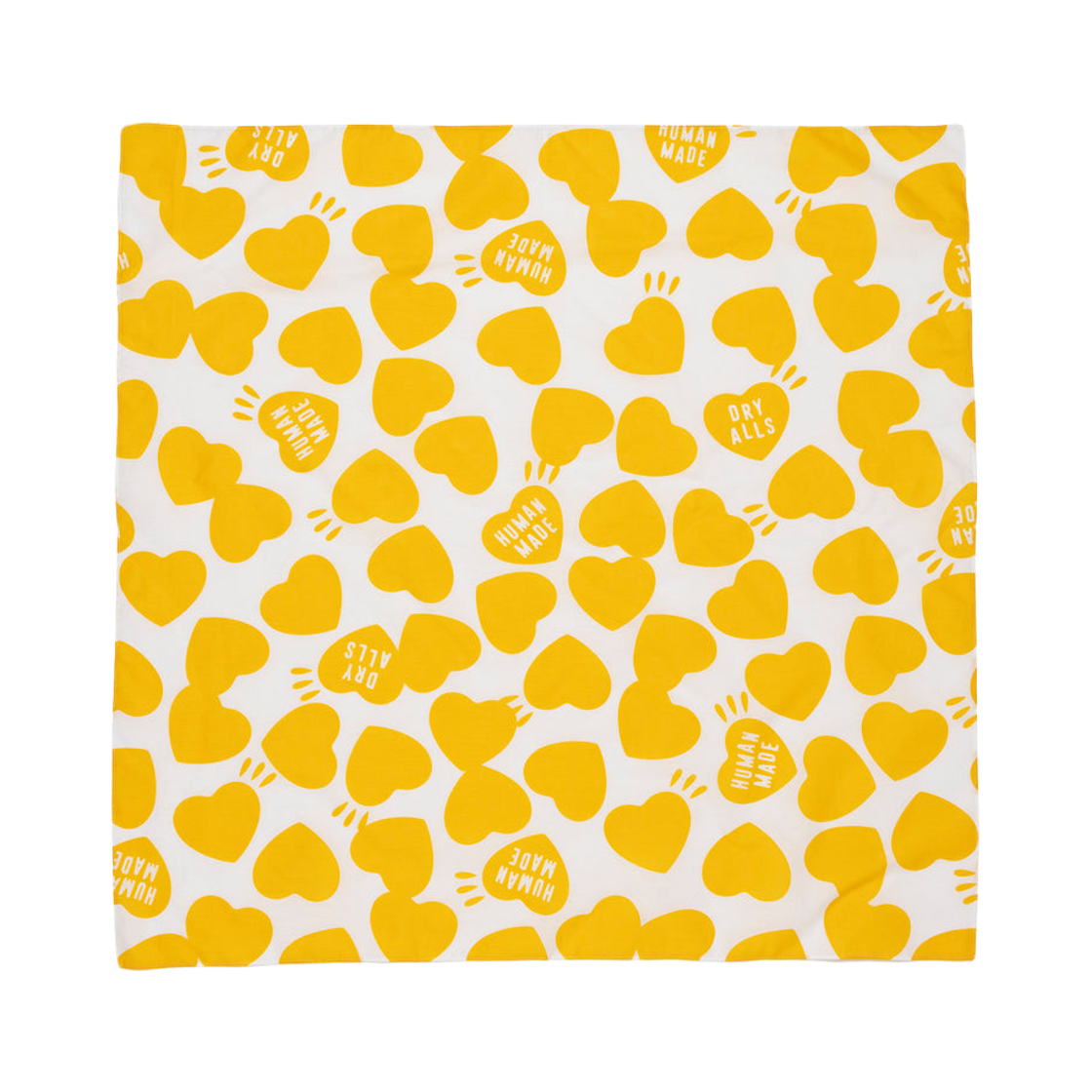 휴먼 메이드 하트 빅 반다나 옐로우