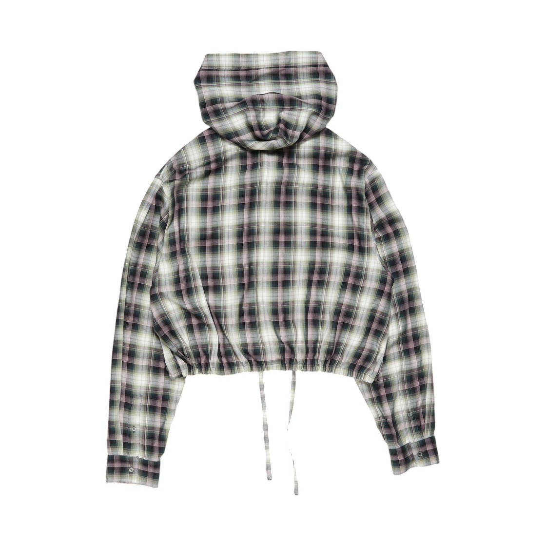 아크네 스튜디오 후드 오버셔츠 블랙 그린(Acne Studios Hooded Overshirt Black Green) - 2
