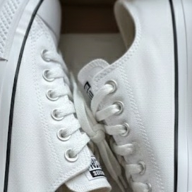 (W) Converse Chuck Taylor All Star Lift Ox White Black 착용 스타일