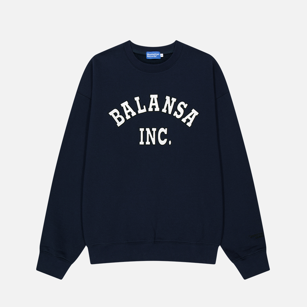 맨하탄 레코즈 x 발란사 아치 크루넥 - 네이비(Manhattan Records x Balansa Arch Crew Neck - Navy) - 2