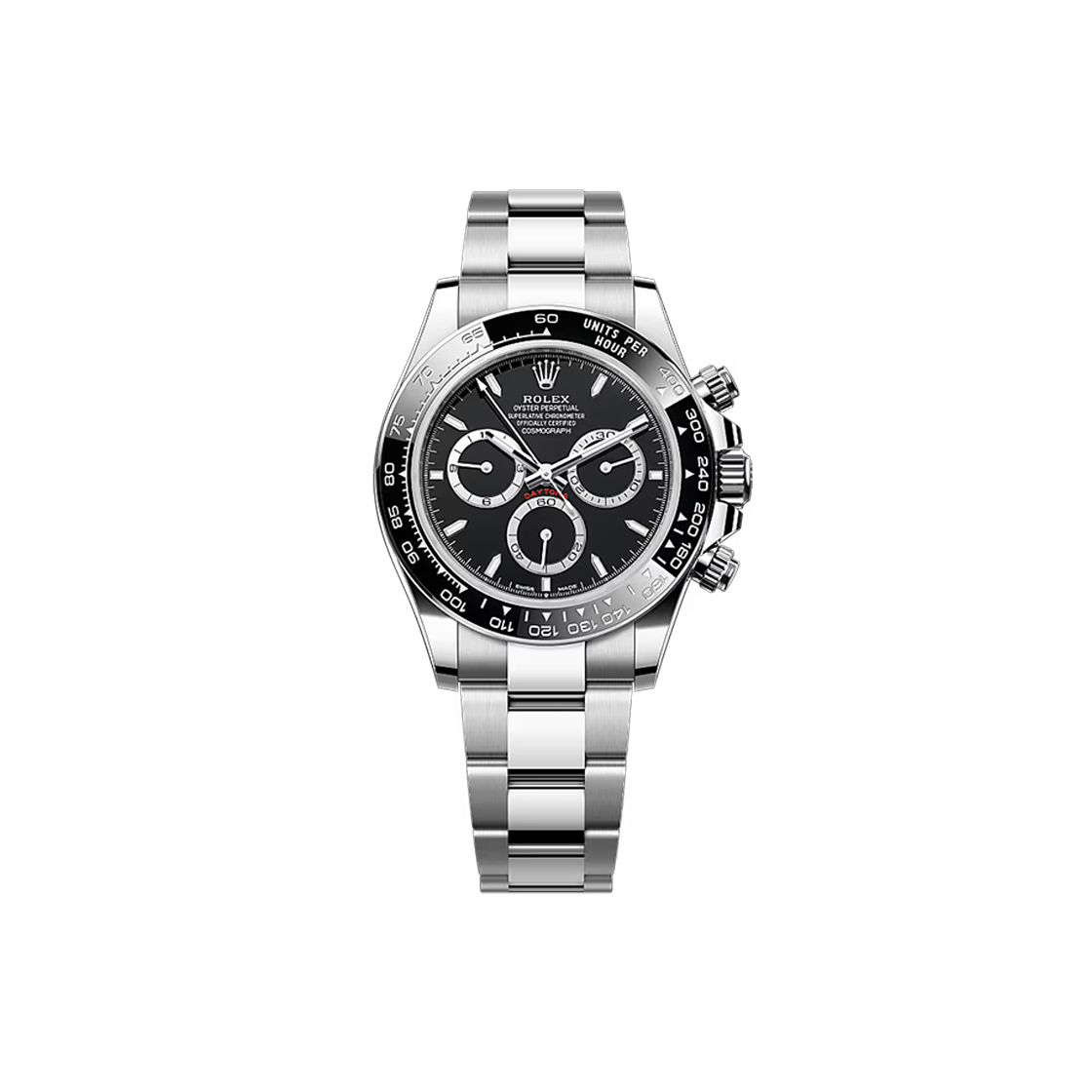 IT585BP39UST Rolex Daytona 40mm Black Bar Oyster No. 7049