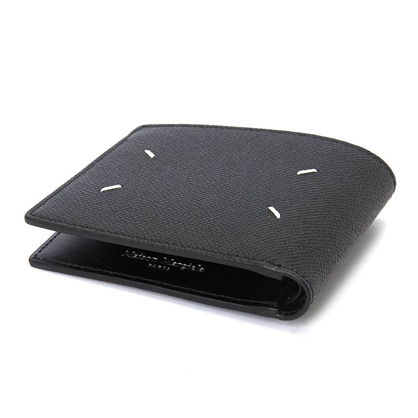 [25% 쿠폰] 메종 마르지엘라 보빈 레더 반지갑 블랙([25% 쿠폰] Maison Margiela Bovine Leather Bi-Fold Wallet Black) - 3