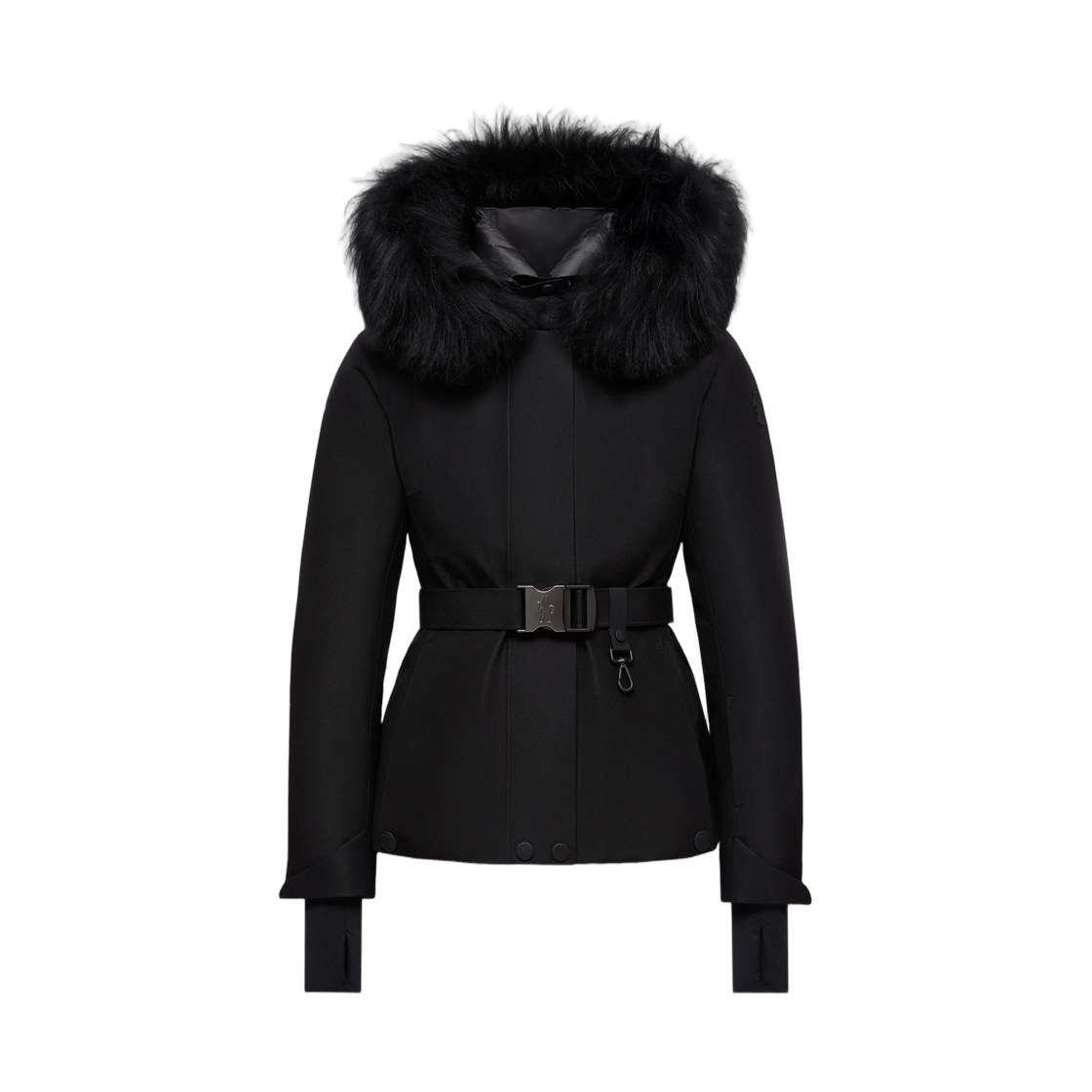 (W) 몽클레르 램랜스 고어텍스 셔링 트림드 후드 다운 스키 자켓 블랙 - 25FW((W) Moncler Laplance Gore-Tex Shearling-Trimmed Hooded Down Ski Jacket Black - 25FW) - 1