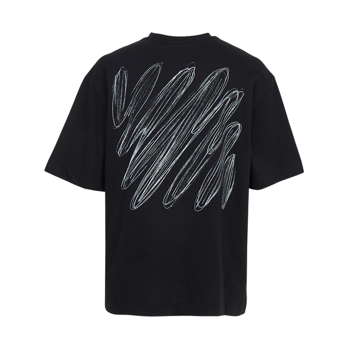 44MAA120G5J00E-1001 Off-White Scribble Diagonal Skate Short Sleeve T-Shirt Black
