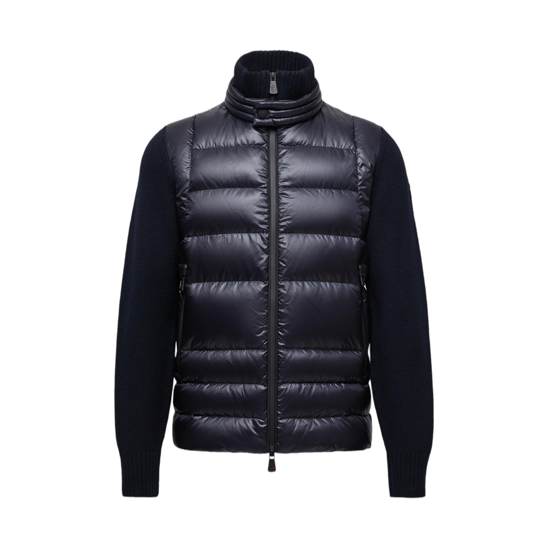몽클레르 패딩 울 집업 가디건 다크 블루 - 25FW(Moncler Padded Wool Zip-Up Cardigan Dark Blue - 25FW)