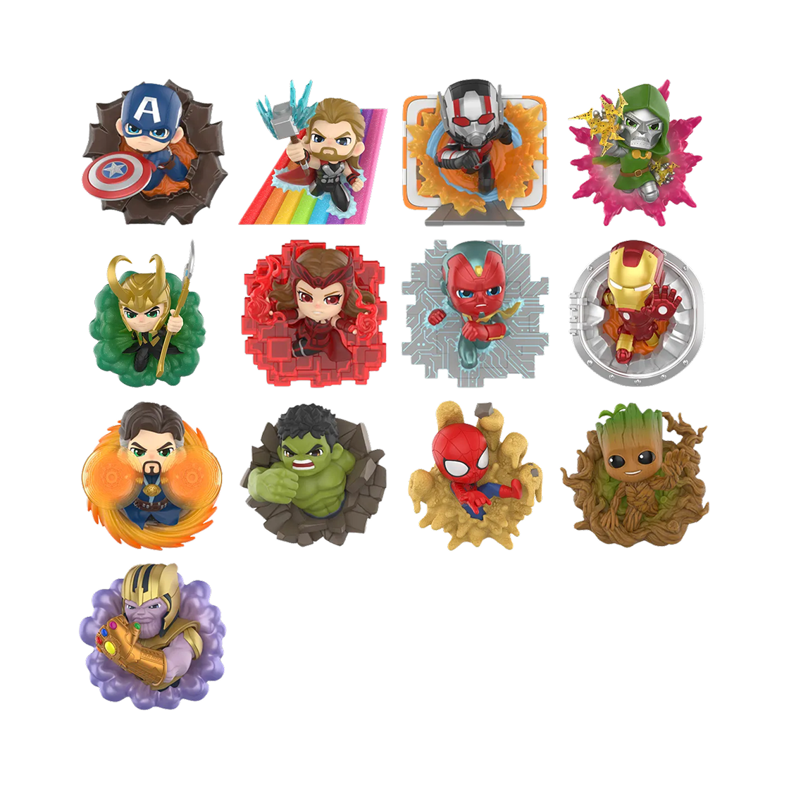 팝마트 마블 어크로스 더 인피니트 시리즈 미개봉 랜덤박스 (12개입)(Pop Mart Marvel Across The Infinite Series Figures Sealed Case (12 Blind Boxes)) - 2